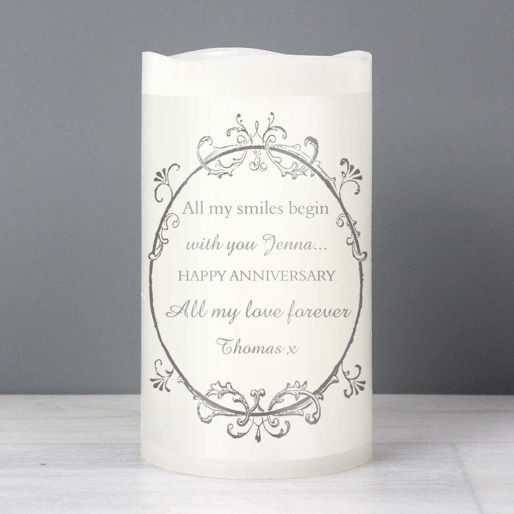 Personalised Ornate Frame LED Candle Extra Image 2